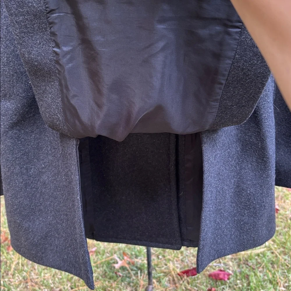 J. Crew Wool Blend Double Breasted Peacoat in Charcoal Gray Sz M
